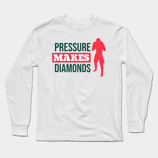 Pressure MMA Fighter Kickboxer Muay thai Long Sleeve T-Shirt by Tip Top Tee's